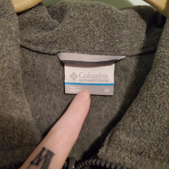 Columbia Gray Bugaboo II Fleece Interchange Full Zip Jacket Men's Size Medium - Picture 8 of 13